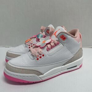 Air Jordan 3 Retro GS Spring Flowers II0599 600 Size 5.5 Y Kids Size 7 Women
